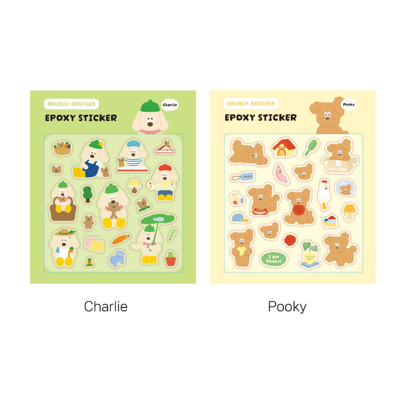 option - Romane Brunch Brother Epoxy Removable Sticker option - Romane Brunch Brother Epoxy Removable Sticker