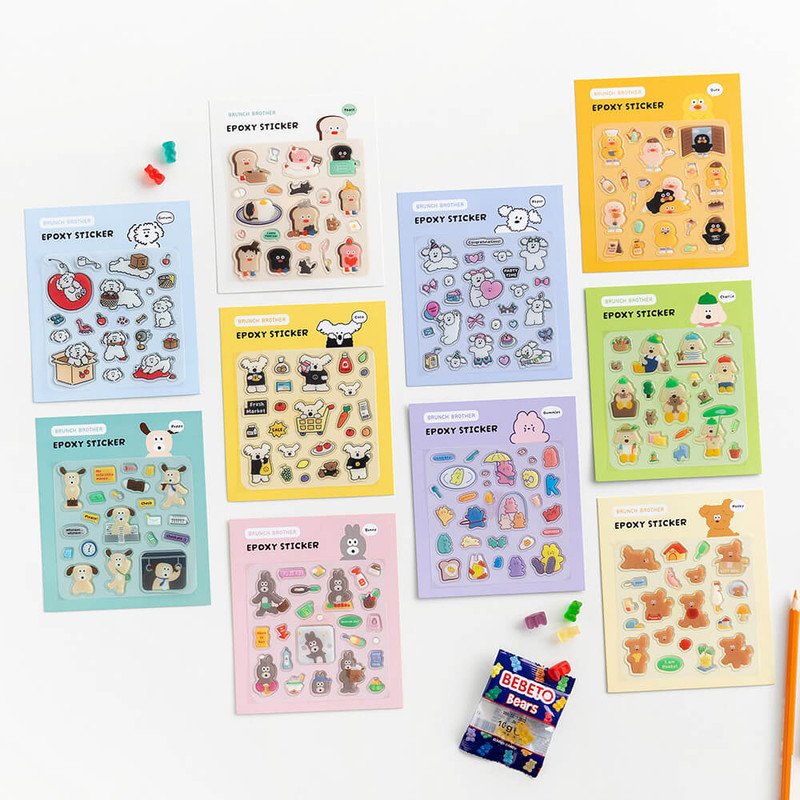 Romane Brunch Brother Epoxy Removable Sticker