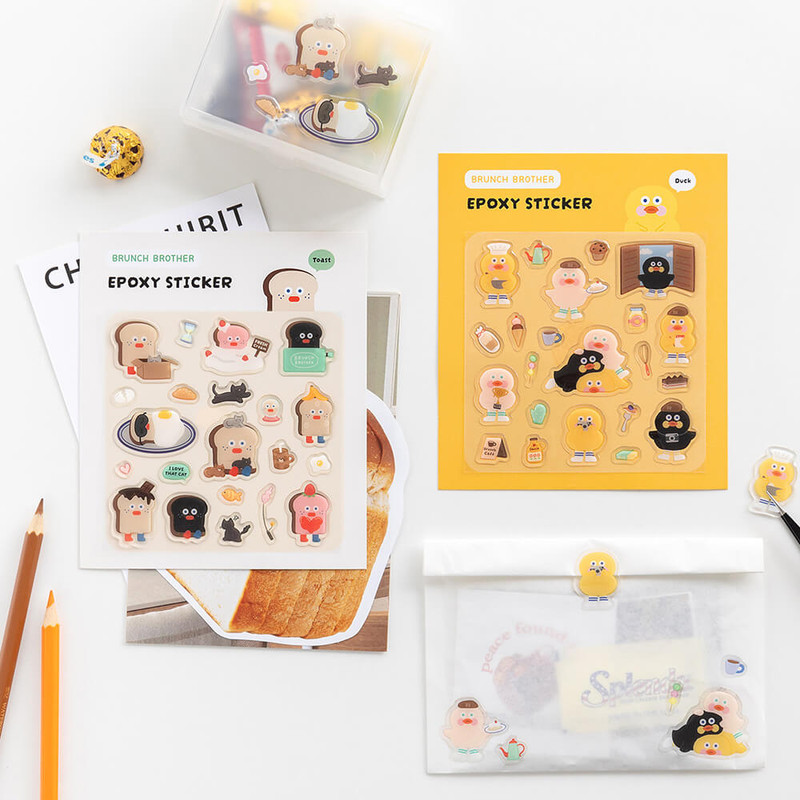 Romane Brunch Brother Epoxy Removable Sticker Romane Brunch Brother Epoxy Removable Sticker