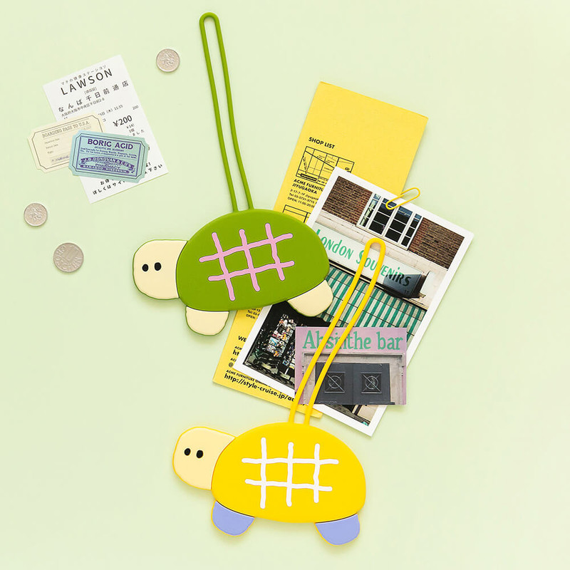 Romane Turtle Silicone Luggage Bag Nave Tag