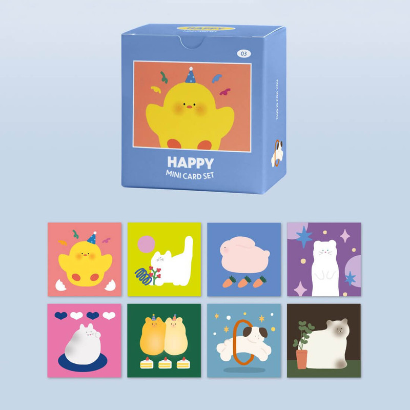 Iconic Happy Mini Assorted Greeting Cards Envelope Set Iconic Happy Mini Assorted Greeting Cards Envelope Set