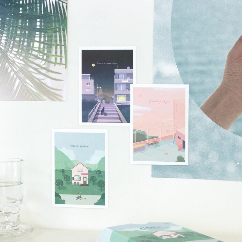 Usage example of Iconic Haru Message Cards Envelope Set