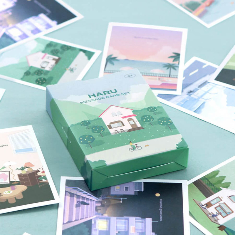 Usage example of Iconic Haru Message Cards Envelope Set