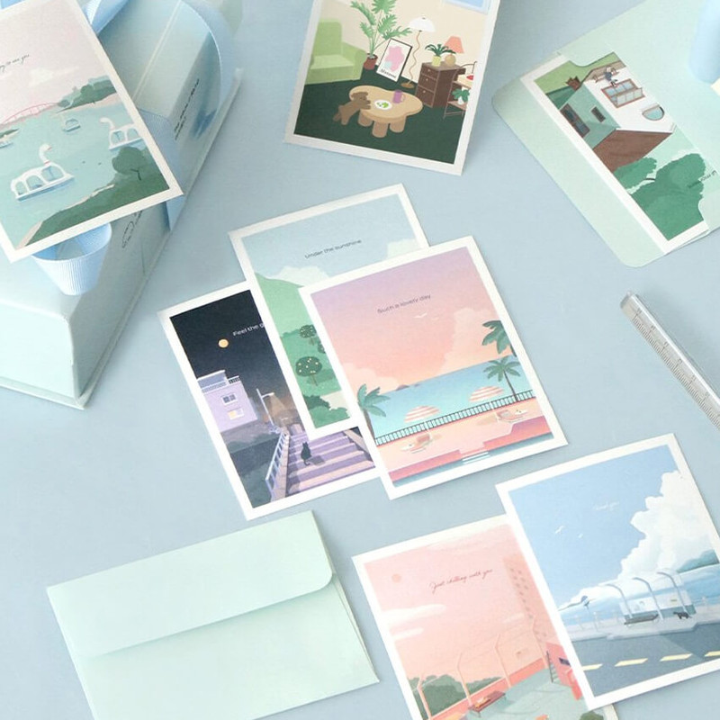 Usage example of Iconic Haru Message Cards Envelope Set