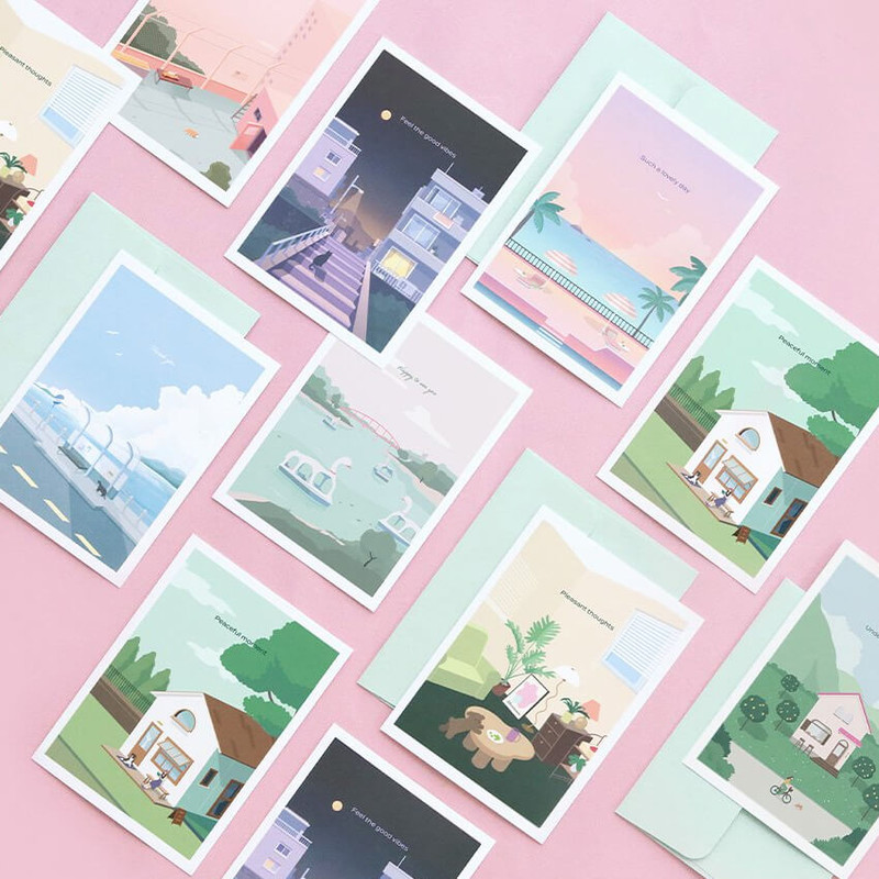 Usage example of Iconic Haru Message Cards Envelope Set