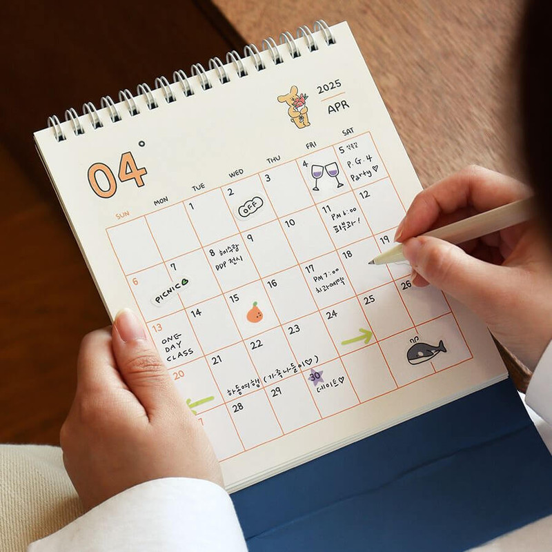 front pages - Indigo 2024-25 Happy 18 Months Stnading Desk Calendar