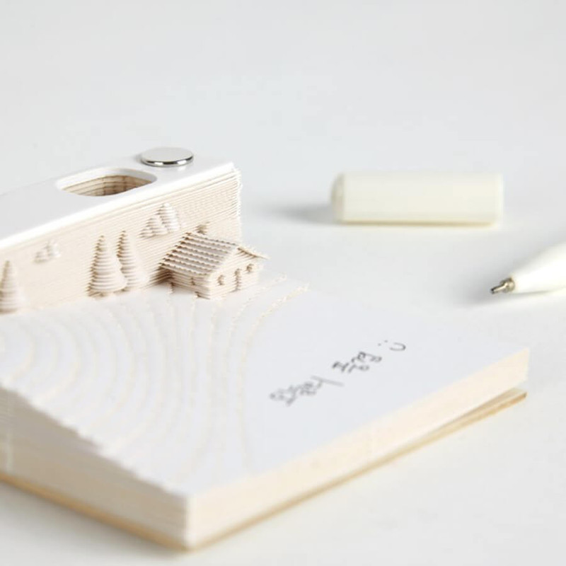 Usage example of Appree Field 3D Scenery Memo Note Pads Usage example of Appree Field 3D Scenery Memo Note Pads