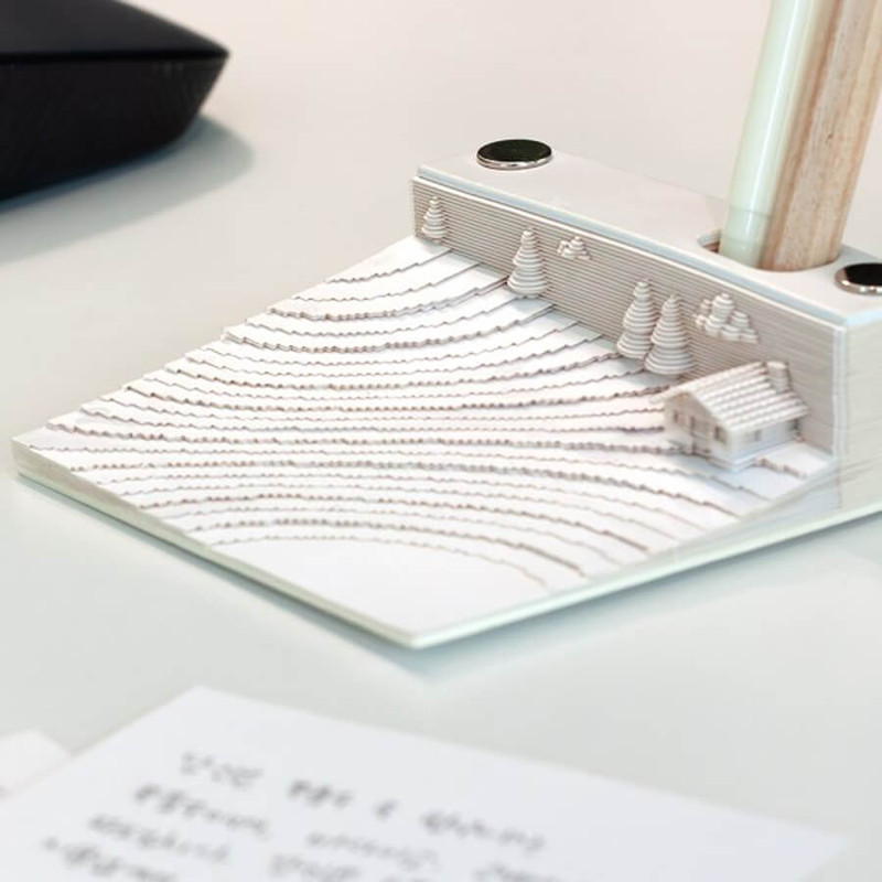 Usage example of Appree Field 3D Scenery Memo Note Pads Usage example of Appree Field 3D Scenery Memo Note Pads