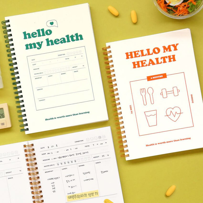 Indigo Hello My Health A5 Undated Journal Indigo Hello My Health A5 Undated Journal