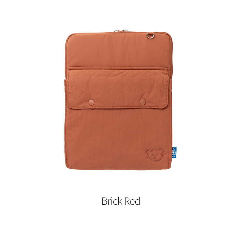 Brick Red - Romane 365 Bear Pocket 11 inch Zipper Tablet Case