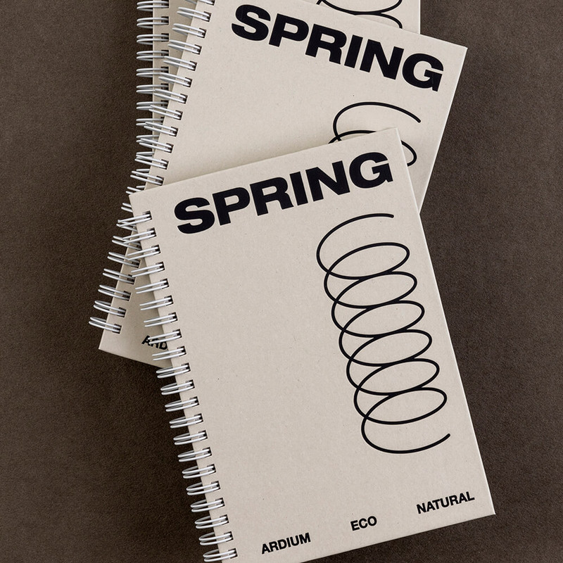 Ardium Natural Spring Wirebound Lined Notebook Ardium Natural Spring Wirebound Lined Notebook