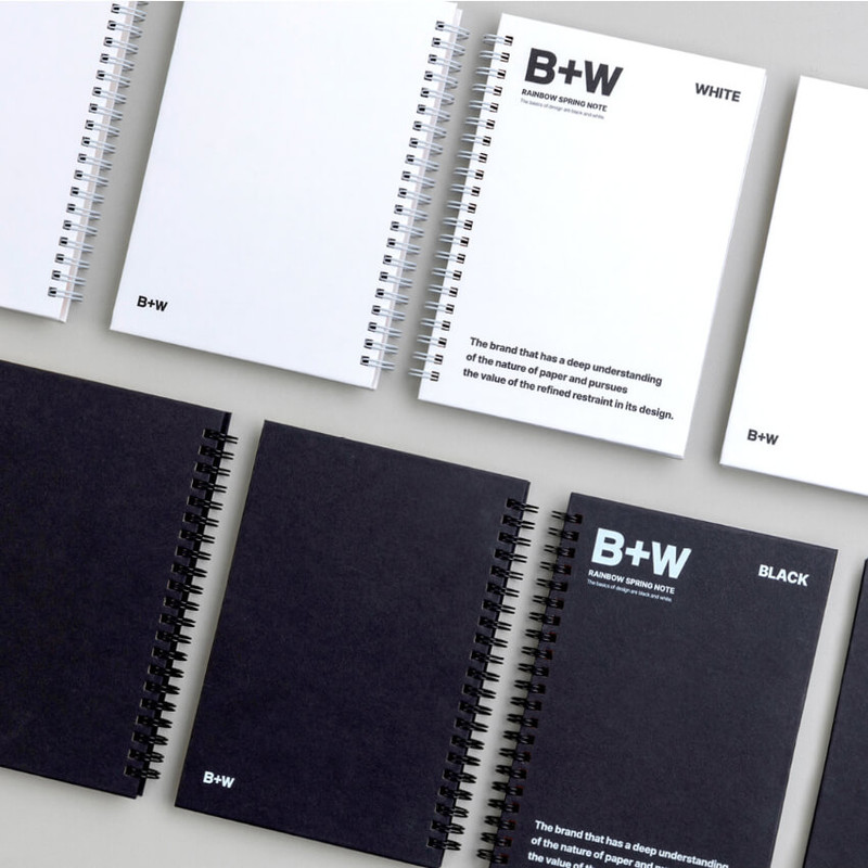 Ardium B+W Rainbow Wire-bound Lined Notebook Ardium B+W Rainbow Wire-bound Lined Notebook