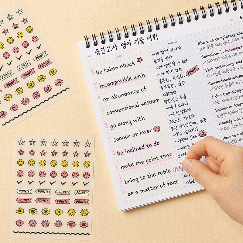 Comes with checking sticker - Antenna Shop Extensive B5 Example Sentence Vocabulary Notepad Comes with checking sticker - Antenna Shop Extensive B5 Example Sentence Vocabulary Notepad