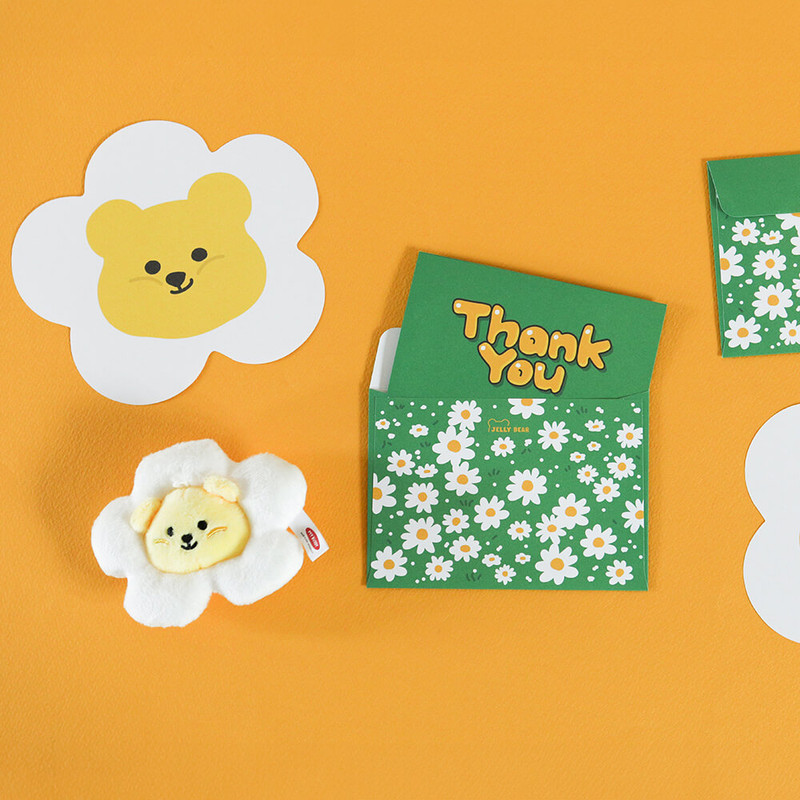 Dailylike Thank You Jelly Bear Shape Letter Envelope Set Dailylike Thank You Jelly Bear Shape Letter Envelope Set