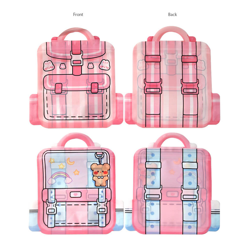 2Young Cutie Backpack Handle Zipper Bag Set