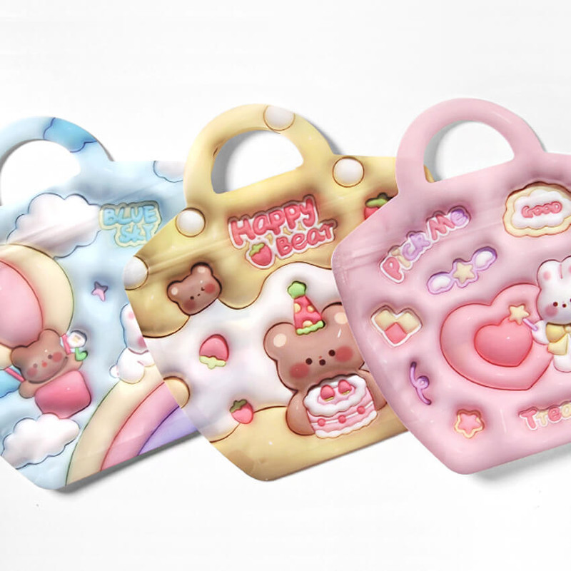 2Young Cutie Handle Zipper Tote Bag Set