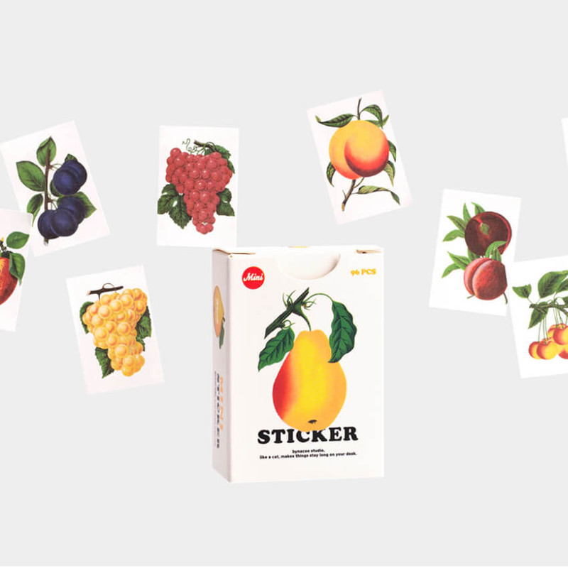 Mini sticker - Nacoo Fruit Mini And Label Sticker Pack