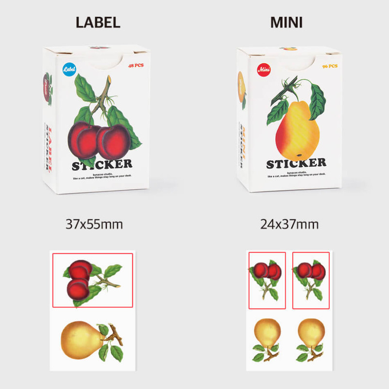 Option - Nacoo Fruit Mini And Label Sticker Pack
