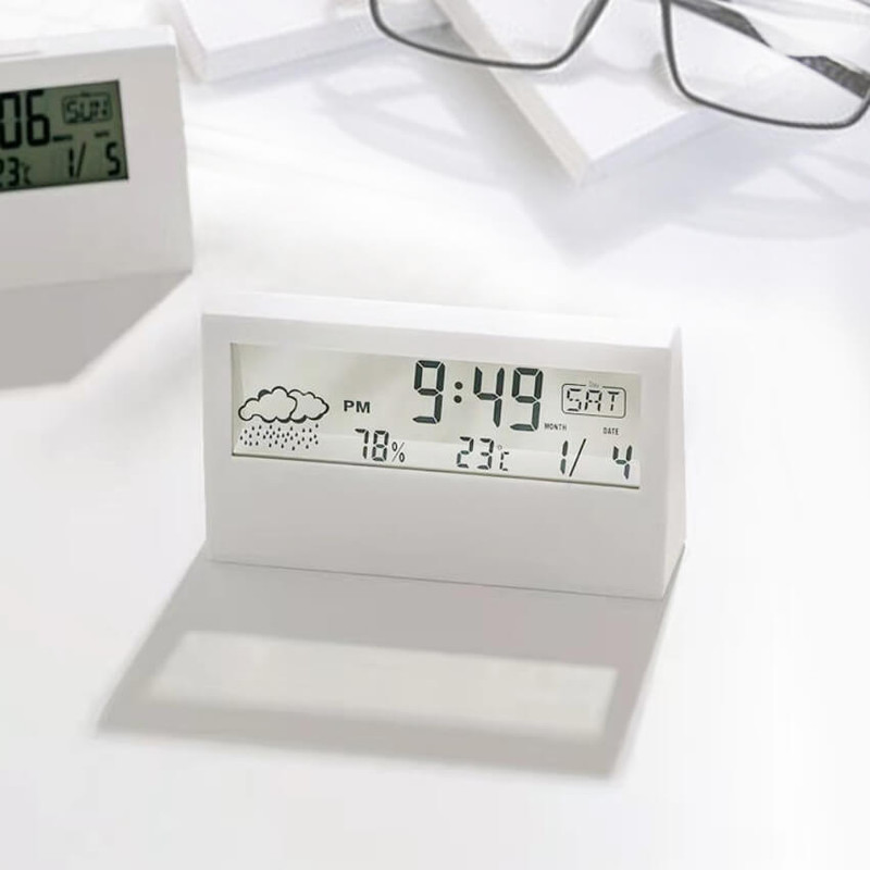 Brisk Style Clear Digital Indoor Thermometer Hygrometer Desk Clock Brisk Style Clear Digital Indoor Thermometer Hygrometer Desk Clock