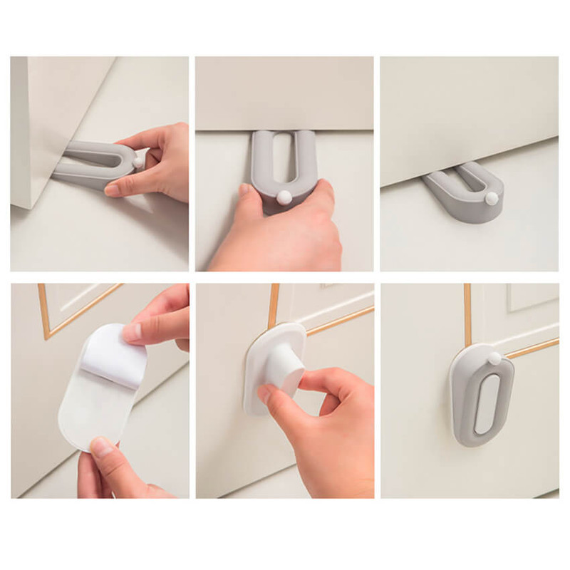 How to use - Brisk Style Doughnut PVC Door Stopper