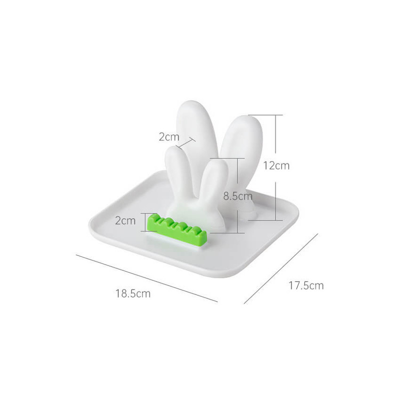 Size - Brisk Style Rabbit Pot Lid Kitchen Utensils Holder