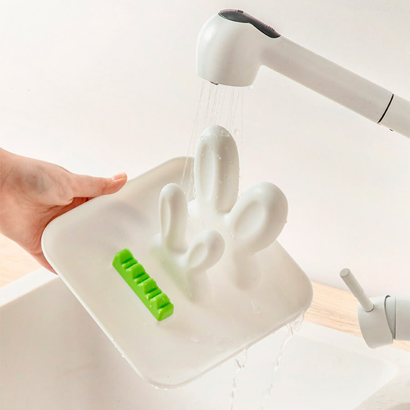 Washable - Brisk Style Rabbit Pot Lid Kitchen Utensils Holder