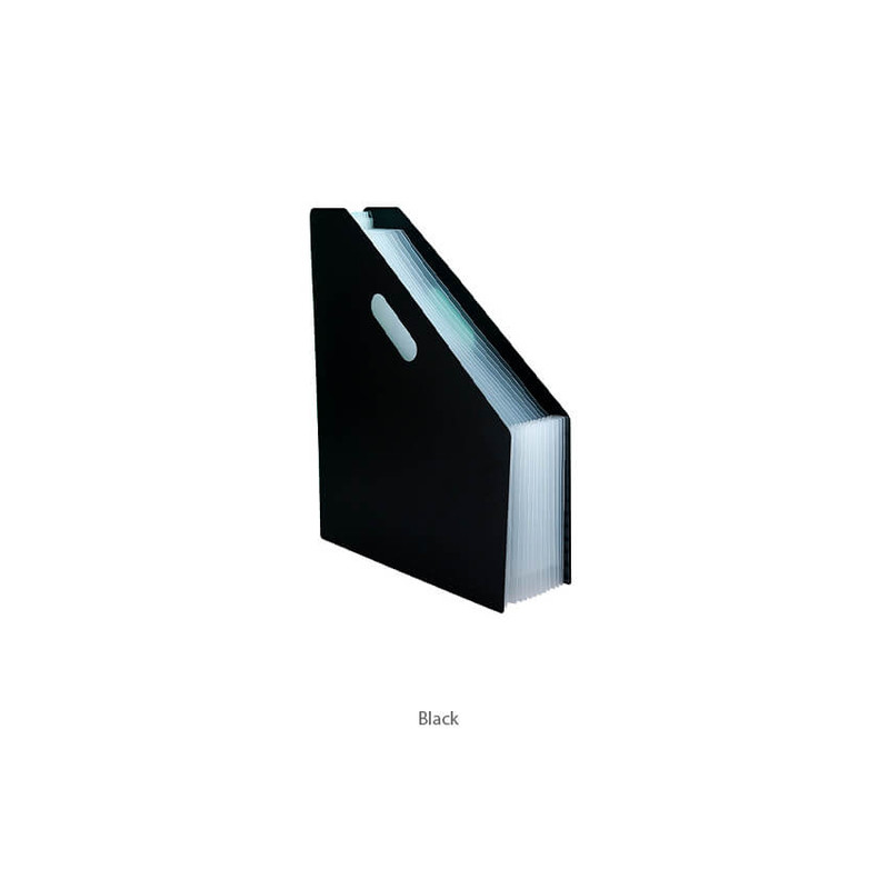 Black - Brisk Style Accordion Pocket File Holder Black - Brisk Style Accordion Pocket File Holder
