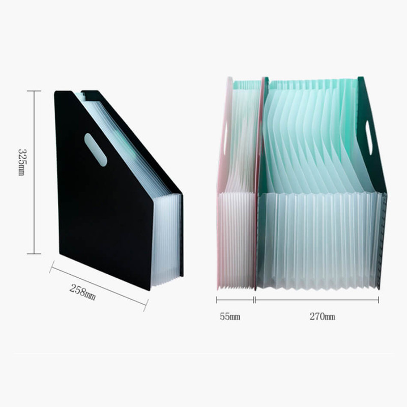 Size - Brisk Style Accordion Pocket File Holder Size - Brisk Style Accordion Pocket File Holder