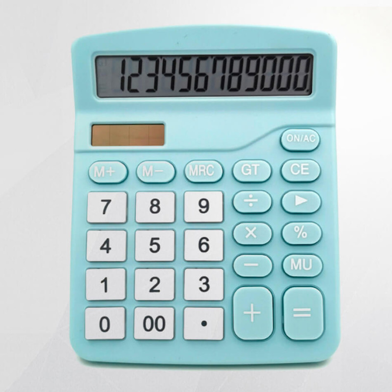 Blue - Brisk Style Pastel Retro Calculator