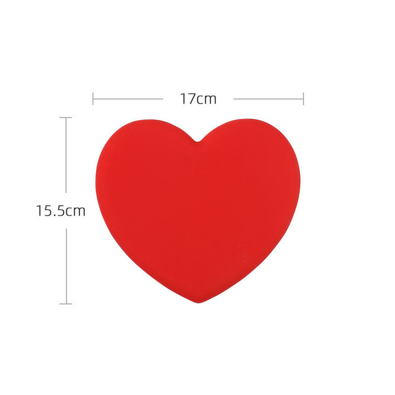 Size - Brisk Style Heart Shaped Silicone Trivet