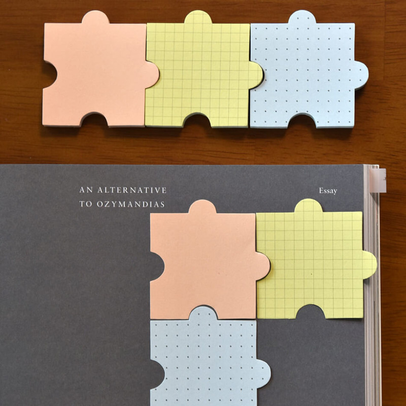 Usage example of Play obje Plepic Puzzle Index Sticky Notepad