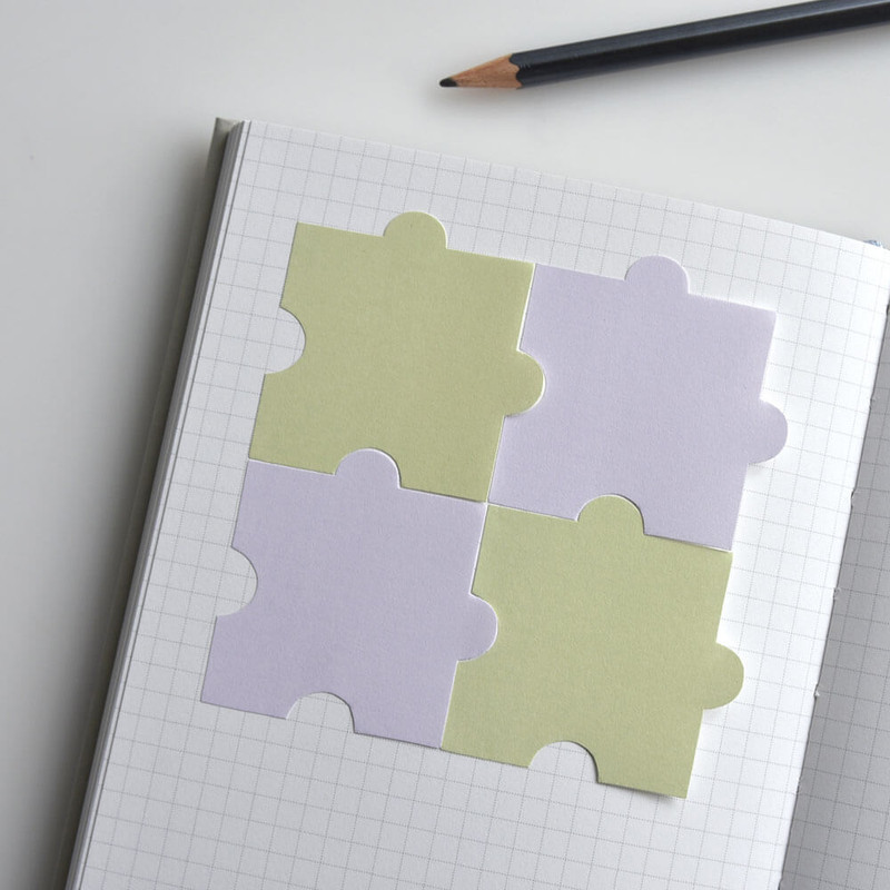 Usage example of Play obje Plepic Puzzle Index Sticky Notepad