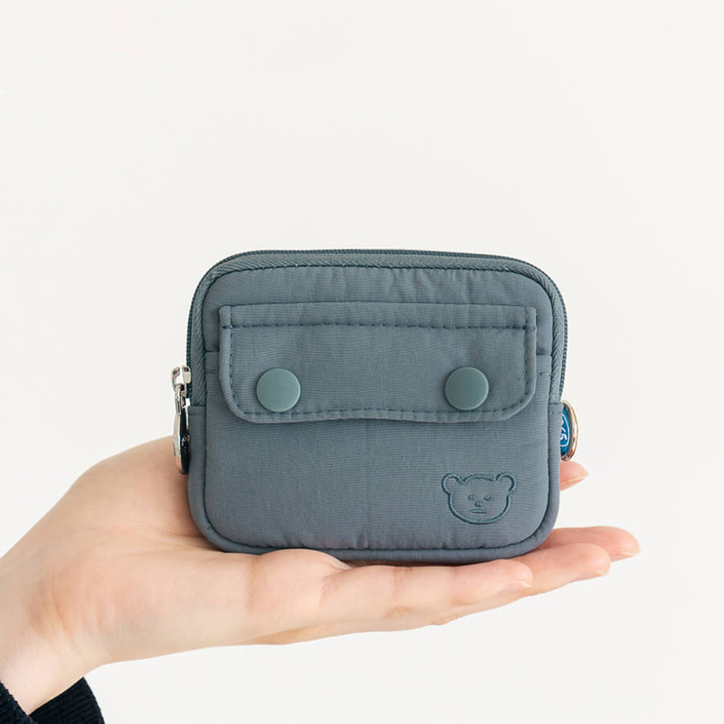 Steel Blue - Romane 365 Bear Pocket Card Wallet