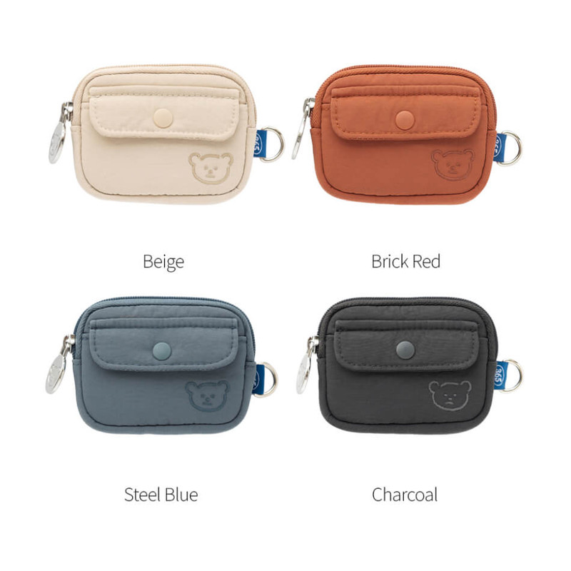 Color - Romane 365 Bear Pocket AirPods Case Bag Color - Romane 365 Bear Pocket AirPods Case Bag