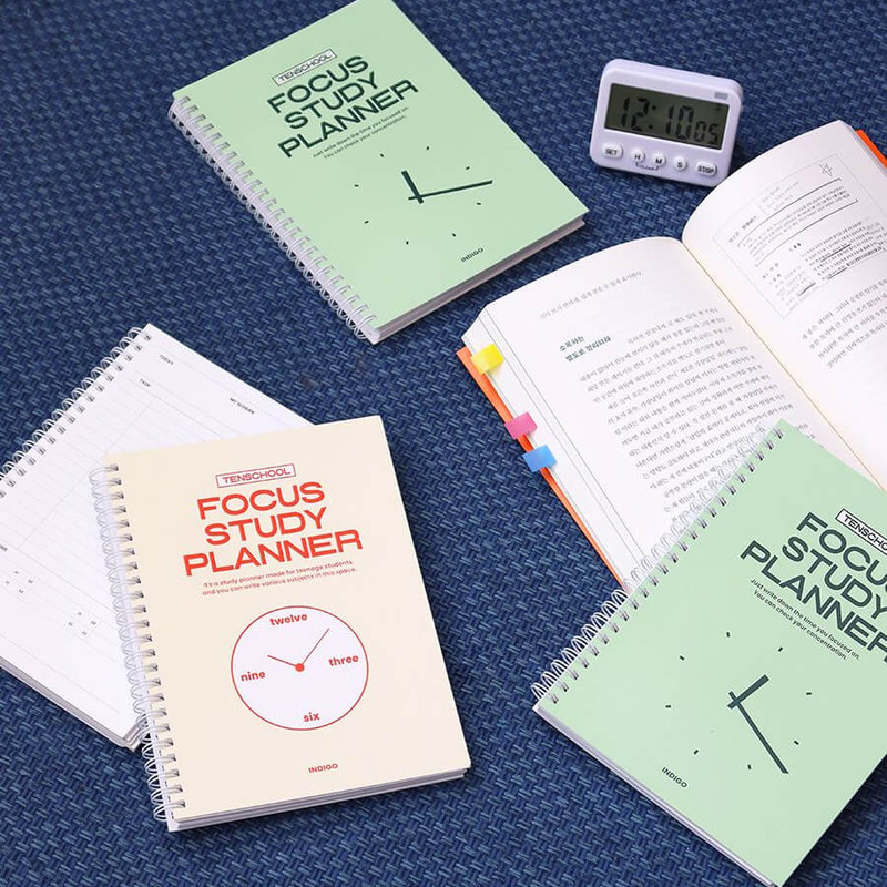 Usage example of Indigo Tenschool Focus 4 months Study Planner Usage example of Indigo Tenschool Focus 4 months Study Planner