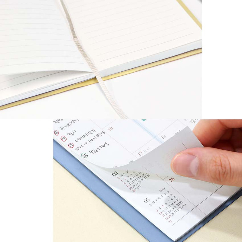 Ribbon bookmark, Opens flat - 2026 Official Slim Dated Monthly Planner Scheduler Ribbon bookmark, Opens flat - 2026 Official Slim Dated Monthly Planner Scheduler