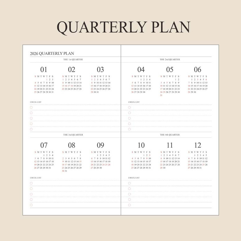 Quarterly plan - 2026 Official Slim Dated Monthly Planner Scheduler Quarterly plan - 2026 Official Slim Dated Monthly Planner Scheduler