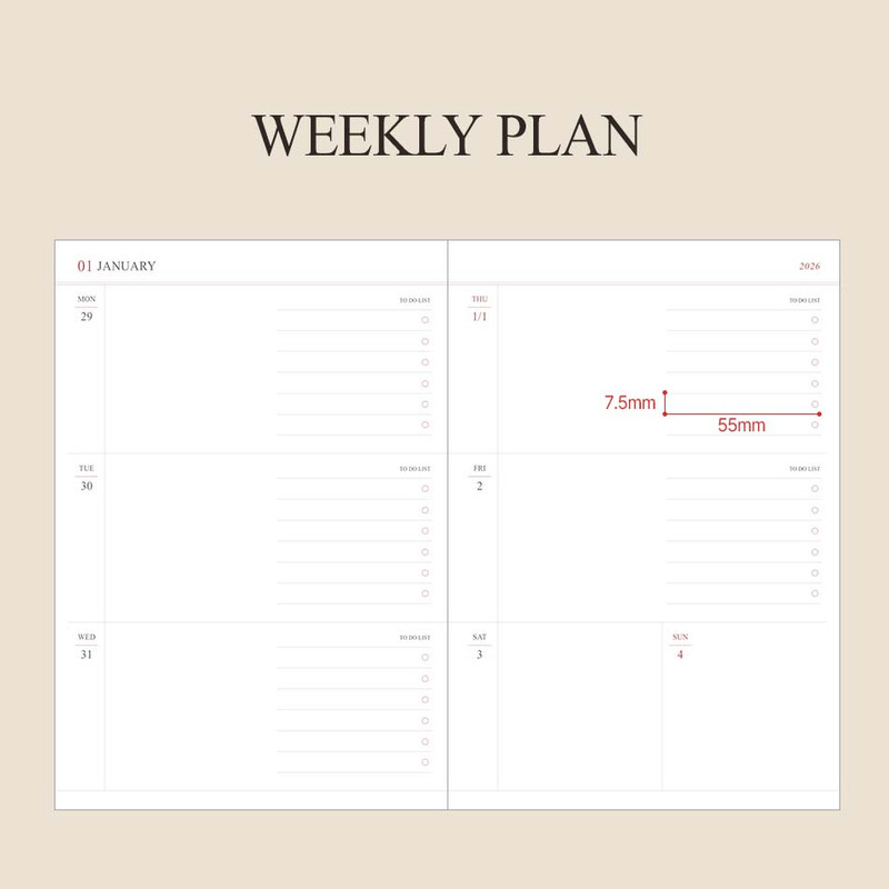 Weekly Plan - Indigo 2026 Official A5 Dated Weekly Planner Scheduler