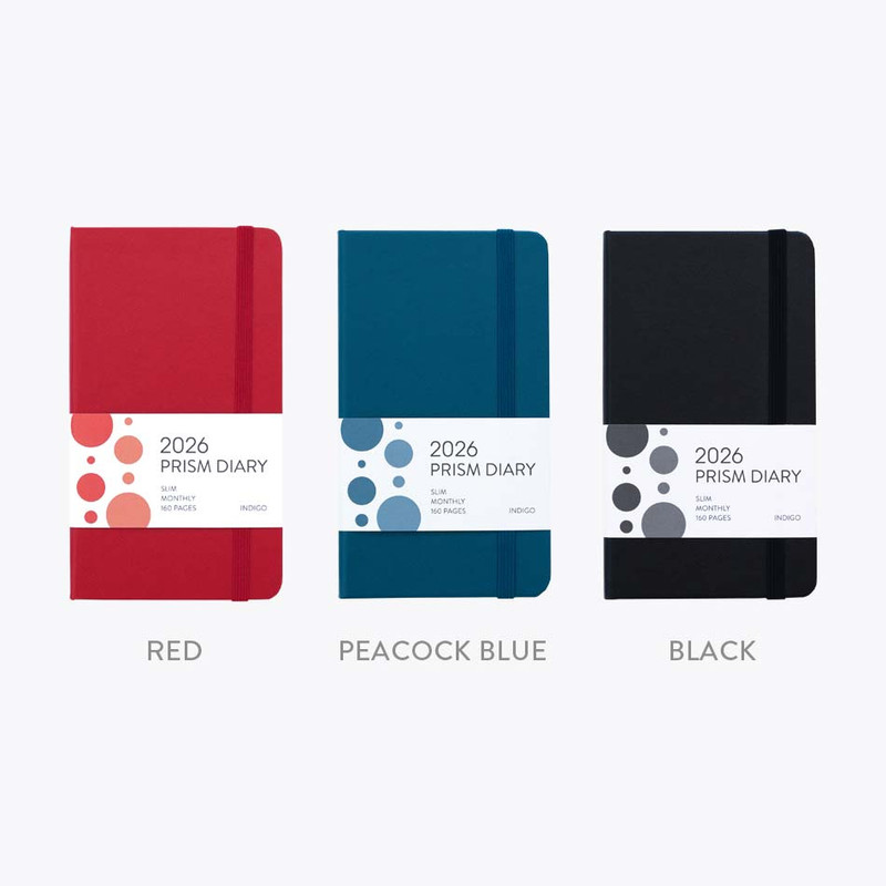 Colors - Indigo 2026 Prism Slim Dated Monthly Diary Planner Colors - Indigo 2026 Prism Slim Dated Monthly Diary Planner