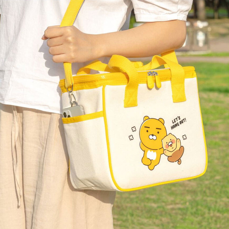 detachable shoulder strap - Kakao Friends Choonsik Squared Cooler Bag