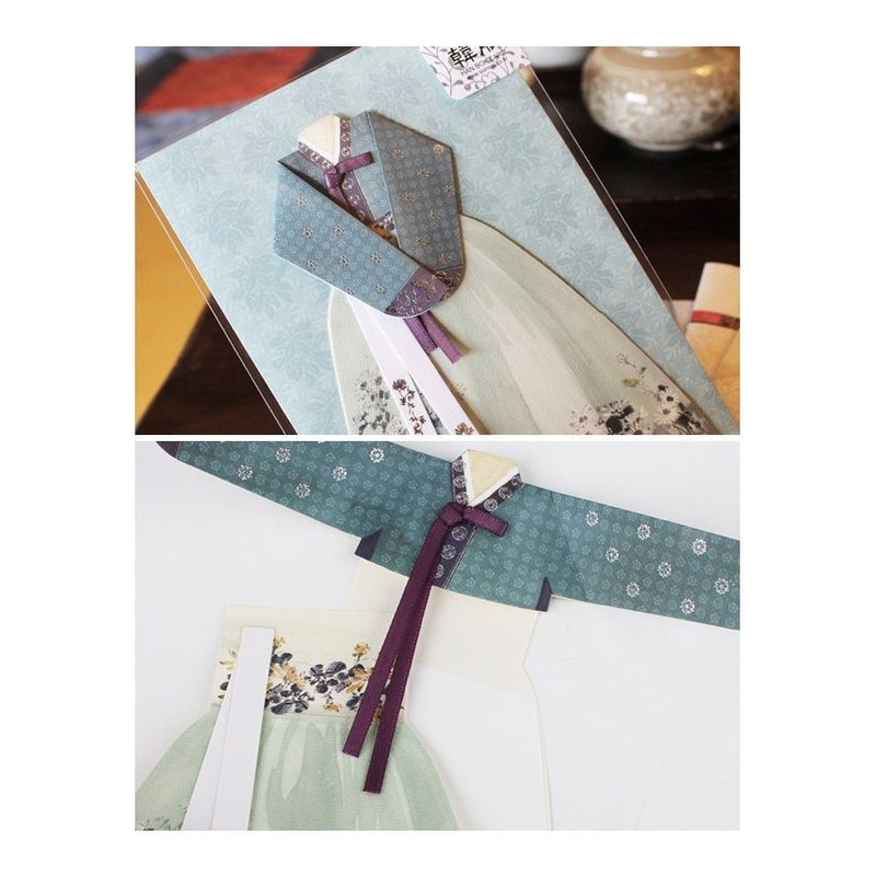 Somssi Chrysanthemum Korea Traditional Hanbok Card Set Somssi Chrysanthemum Korea Traditional Hanbok Card Set