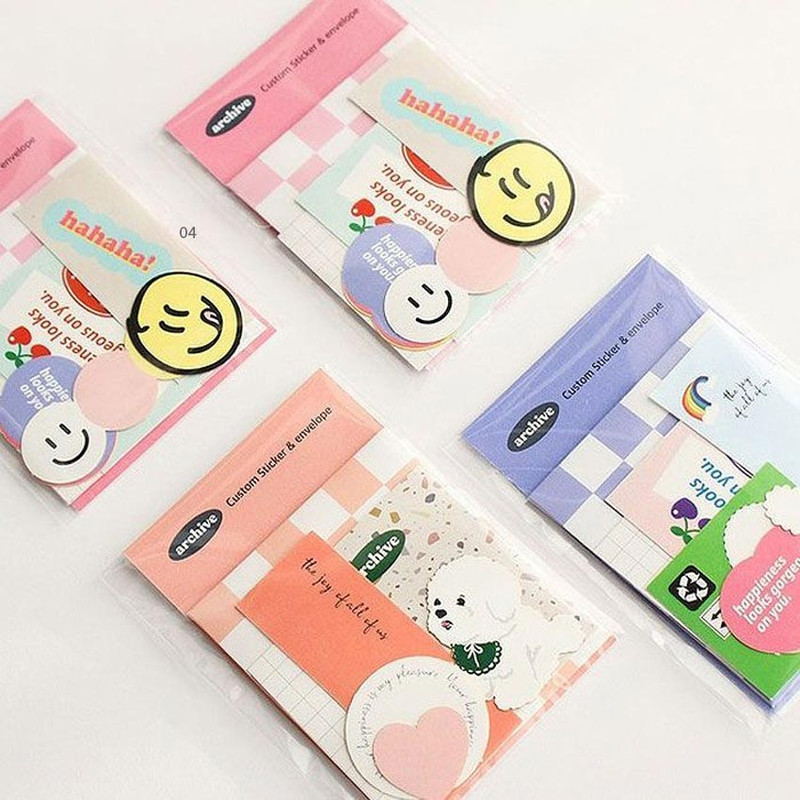 Somssi Custom Paper Sticker And Envelope Set Somssi Custom Paper Sticker And Envelope Set