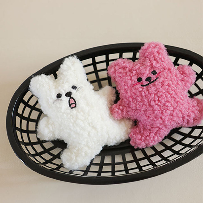 Dailylike Fried Bear Fluffy Plush Keychain Keyring Dailylike Fried Bear Fluffy Plush Keychain Keyring