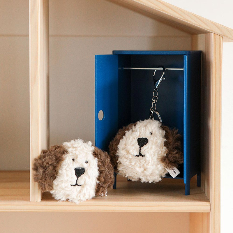 Puppy - Dailylike Animal Face Fluffy Keychain Plush Keyring