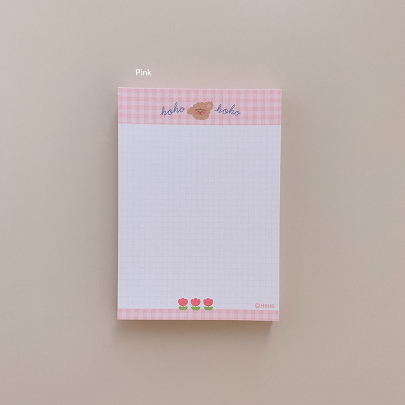 Pink - Hoho Munbanggu GoodyNote8 A7 Grid Notepad Pink - Hoho Munbanggu GoodyNote8 A7 Grid Notepad