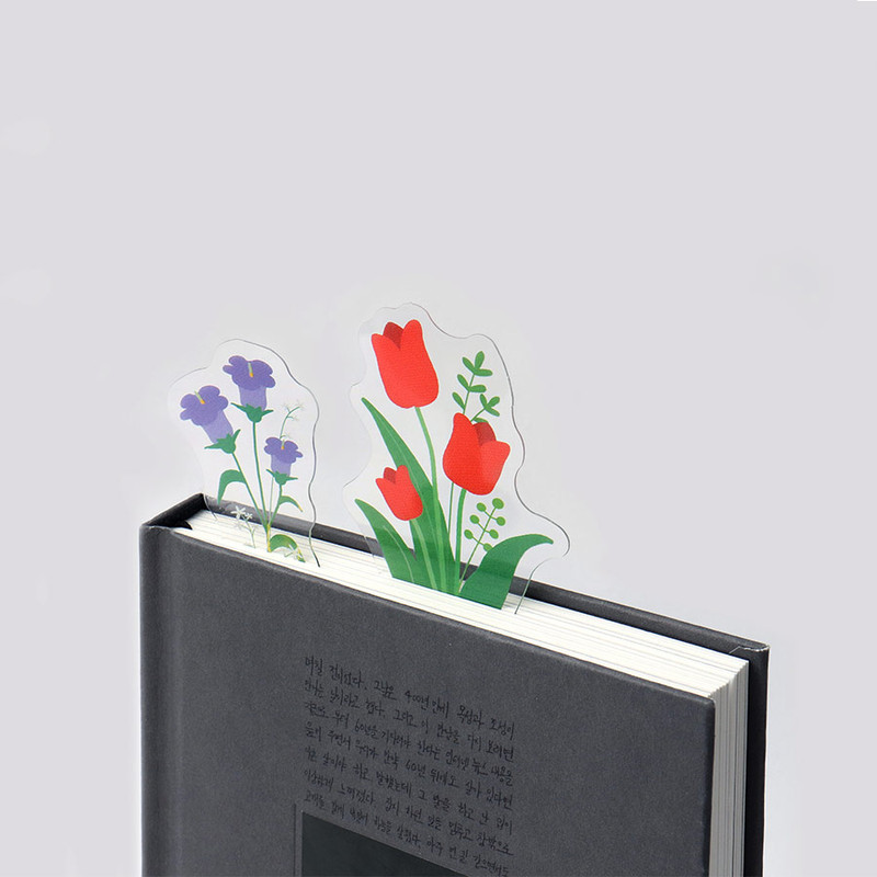 Usage example of Bookfriends Free Line Transparent Flower Bookmark