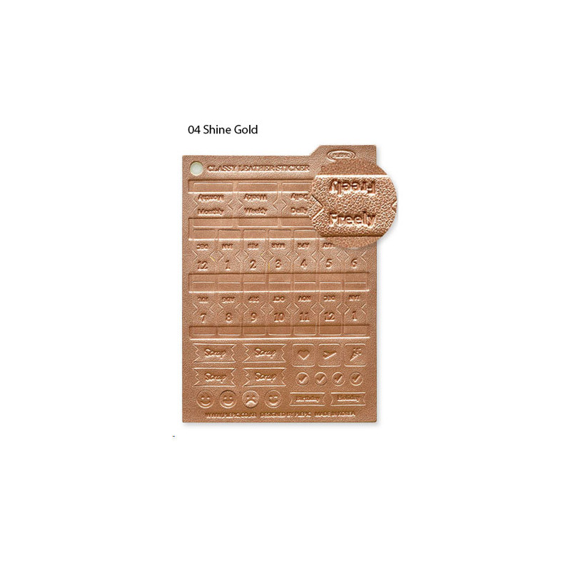 04 Shine Gold - Plepic Classy Twinkle PU Index Sticke 04 Shine Gold - Plepic Classy Twinkle PU Index Sticke