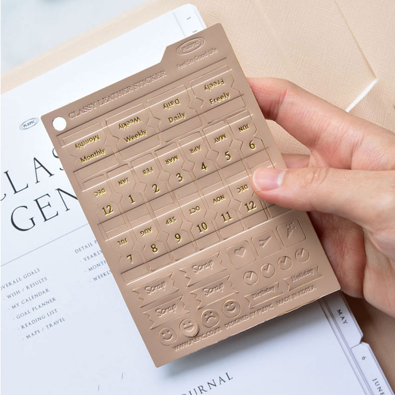 03 Enamel Beige - Plepic Classy Twinkle PU Index Sticker 03 Enamel Beige - Plepic Classy Twinkle PU Index Sticker