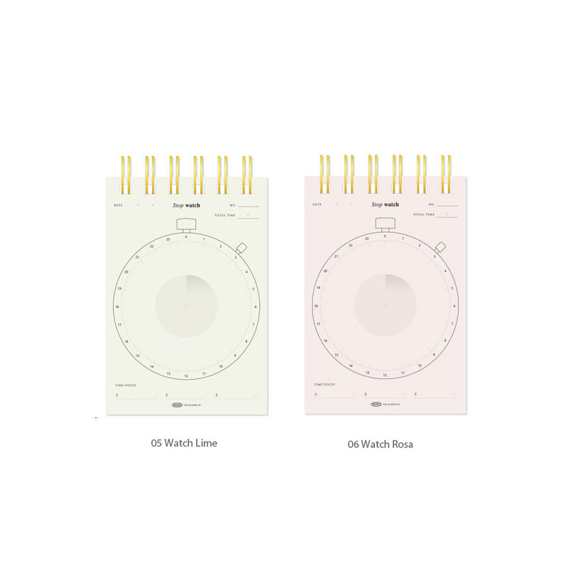 Option - Plepic Press Lined Alarm Watch Timetable Notepad