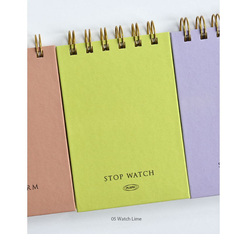 05 Watch Lime - Plepic Press Lined Alarm Watch Timetable Notepad 05 Watch Lime - Plepic Press Lined Alarm Watch Timetable Notepad